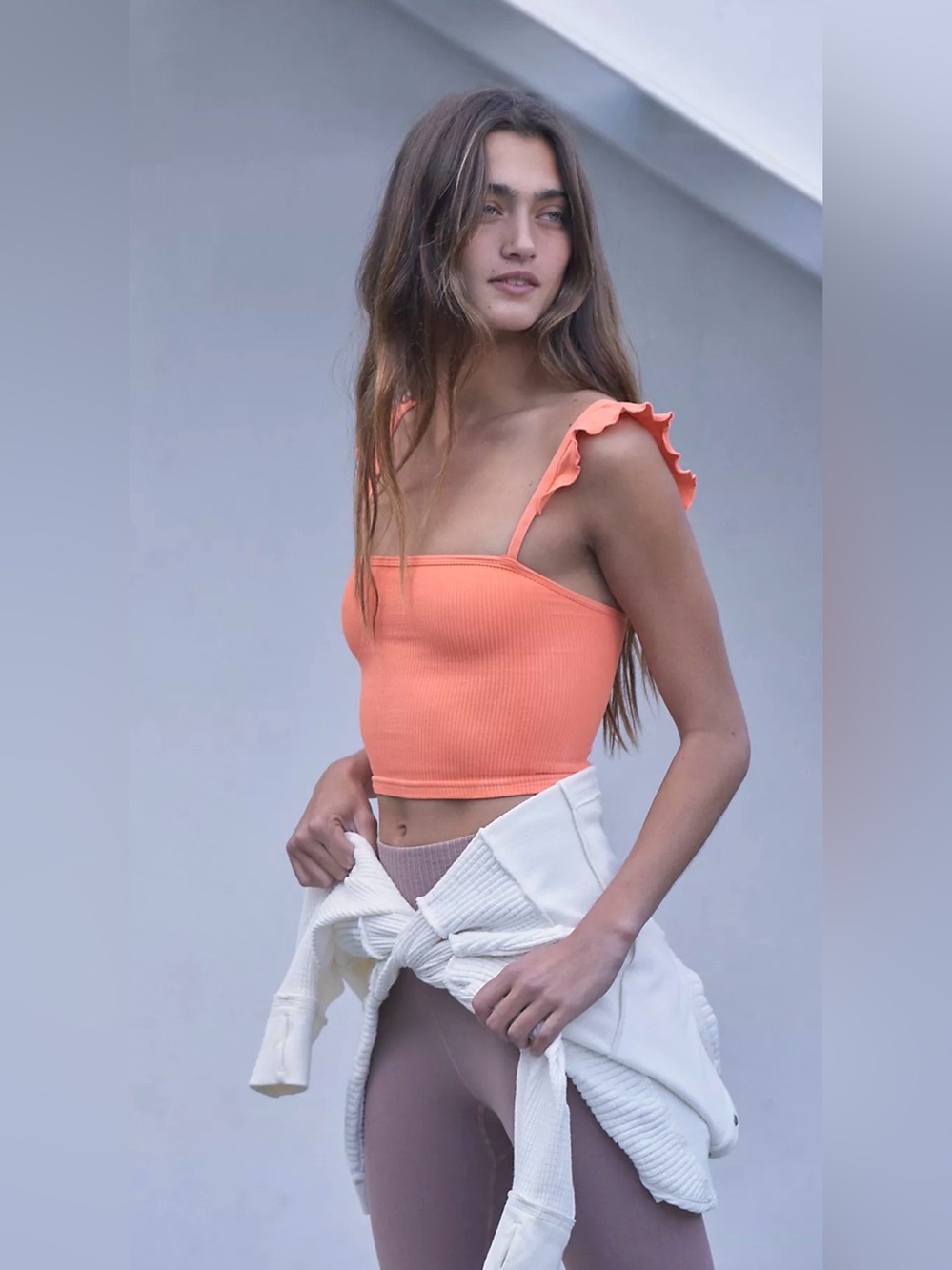 Free people movement Happiness Runs Flirty Crop Tank